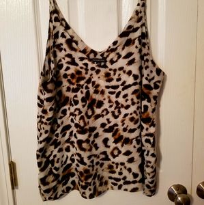 Shinestar leopard print tank top